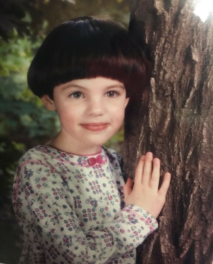 “Apparently Mom Thought I Needed A Cool New ‘Do For Kindergarten. She Must Have Been Confused.”⁠