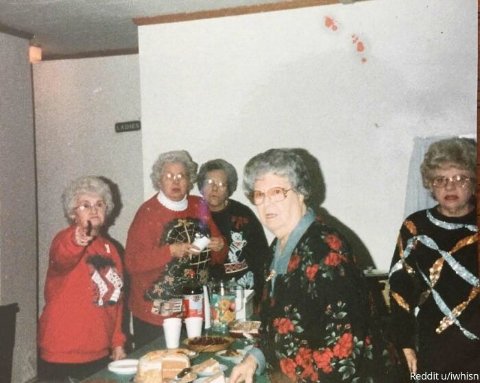 "This Old Picture Of My Great-Grandmother, Far Left, Makes It Look Like The Cameraman Just Stumbled Into A Secret Meeting Of The Grandmas..."⁠