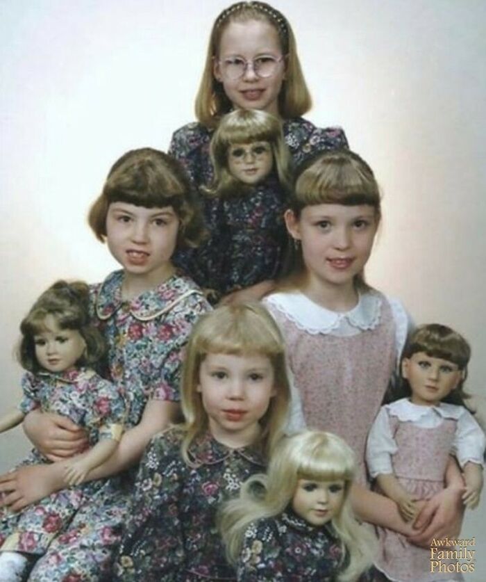 “My Sisters And I Were Professionally Photographed With Identical Dolls In Matching Prairie Dresses.”