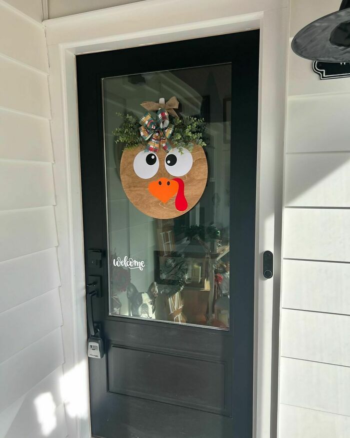 Are You Ready For Thanksgiving?! I Know I Am! Stop By My Shop For One Of These Adorable Turkey Door Hangers! Link In Bio. Direct Link In Story. Gobble Gobble