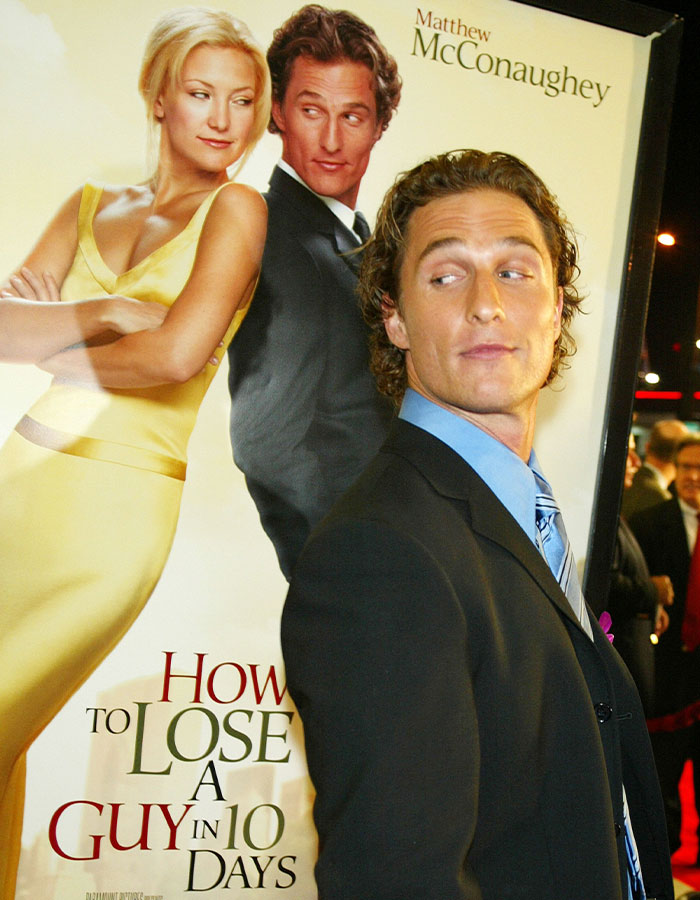 Matthew McConaughey Goes Pantless In Racy Recreation Of ‘How To Lose A Guy In 10 Days’ Poster