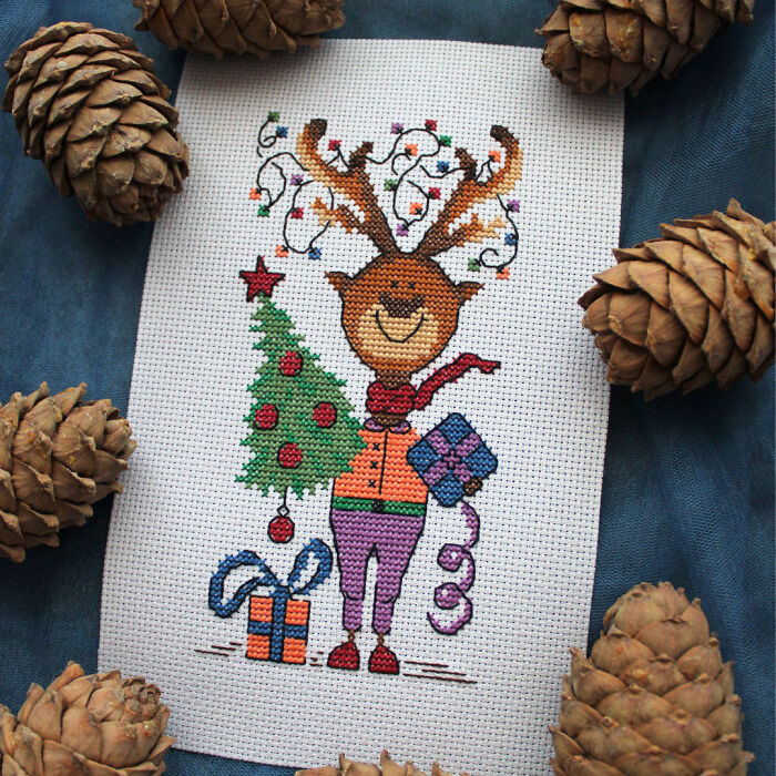 My Easy Christmas Patterns For Cross Stitch Lovers (12 Pics)