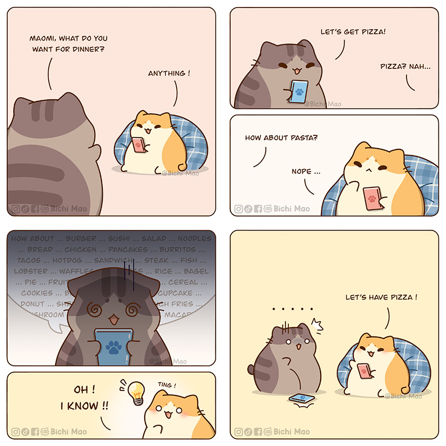 New Wholesome Comics By Olive Yong Showing The Sweet And Naughty Side Of Chubby Cats