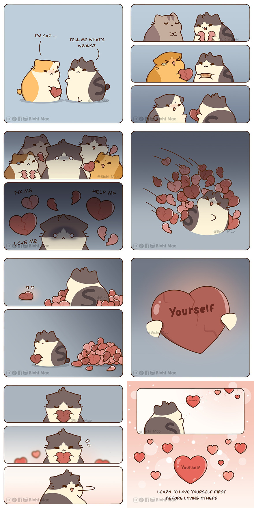 New Wholesome Comics By Olive Yong Showing The Sweet And Naughty Side Of Chubby Cats