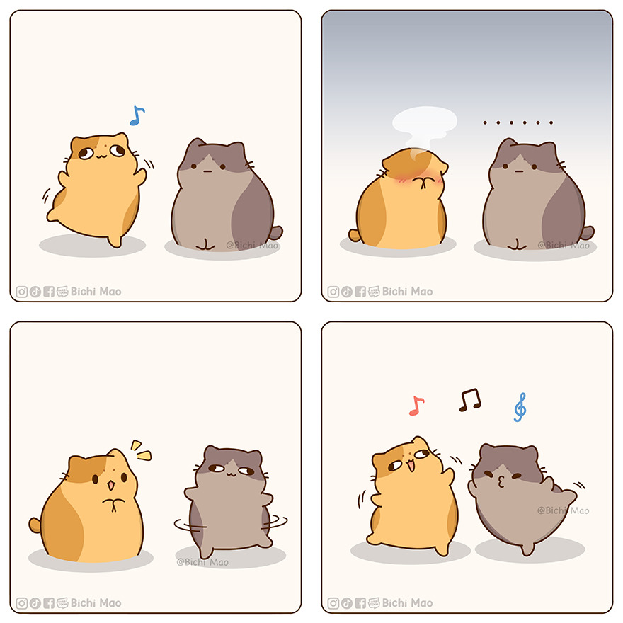 New Wholesome Comics By Olive Yong Showing The Sweet And Naughty Side Of Chubby Cats