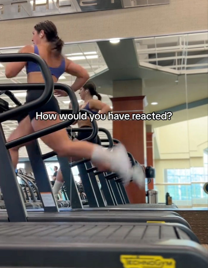 “You’re Crazy”: Woman In Gym Yells At Fitness Influencer For Sprinting Too Loud On Treadmill