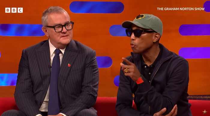 “How Rude”: Pharrell Williams Slammed For “Disrespectful” Fashion Choice On The Graham Norton Show