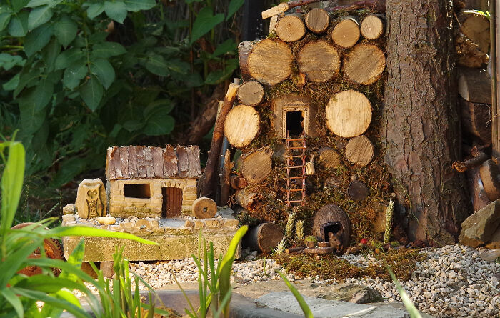 The Start Of The First Log Pile House By The Tree Where The Mouse First Came Out