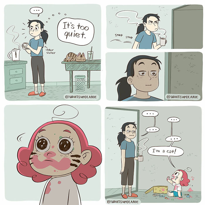 This Artist Creates Wholesome Comics About Cats And Dogs (New Pics)