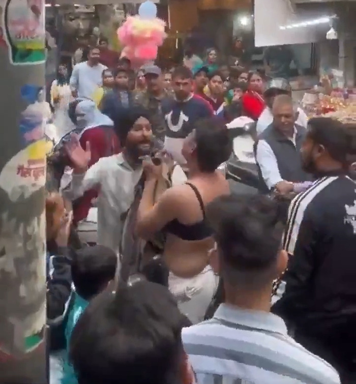 Man Wearing A Bra Thrashed By Crowd For Filming "Obscene Videos" In Market