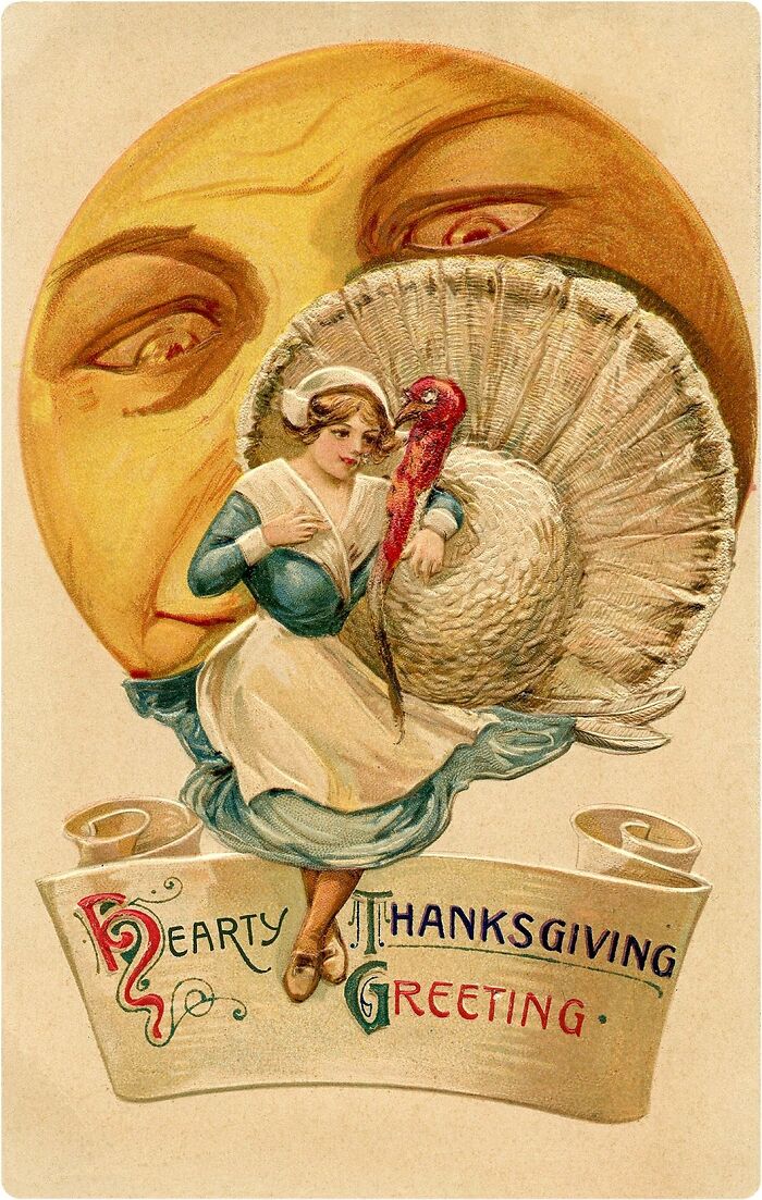 Hearty Thanksgiving Greeting Postcard By John Winsch, 1911