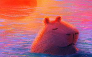 My 27 Paintings Of Adorably Relaxed Capybaras That Might Soothe Your Soul