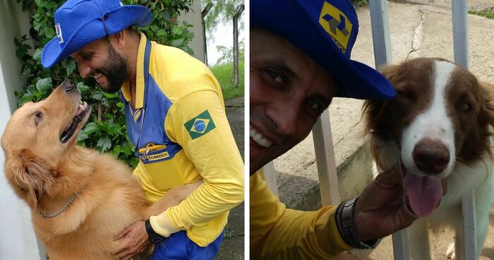 Breaking Stereotypes: 44 Selfies This Mailman Took With All The Animals He Befriended On His Route (New Pics)