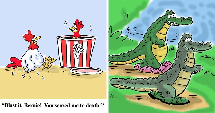 Artist Made 46 Single-Panel Cartoons To Make You Smile