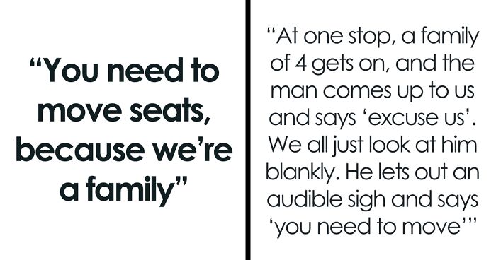 Dad Throws A Tantrum Because 4 Strangers Won't Switch Seats: 