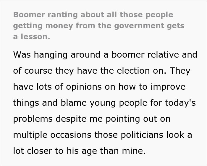 Boomer Complains About People Getting “Free Money,” Blows Up When Given The Facts