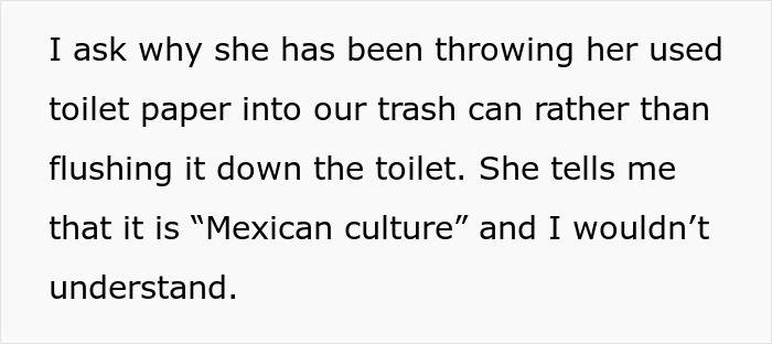 Woman Discovers Roommate’s “Gross” Habit, Gets Accused Of Disrespecting Her Culture