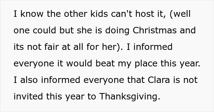 “Am I A Jerk For Uninviting My Daughter To Thanksgiving Since She Won’t Host It?”