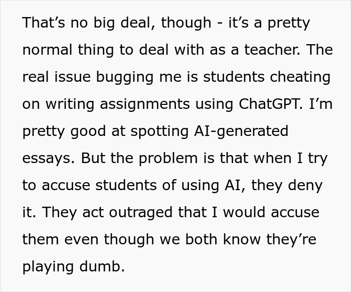 “We Both Knew What They Did”: Students Deny Using AI, Teacher Finds A Clever Way To Expose Them