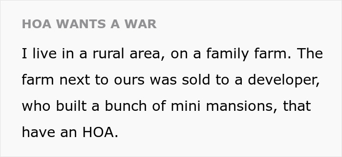 HOA Think They Can Tell This Farmer What To Do: "Going To Fine Me $1,000 A Day"