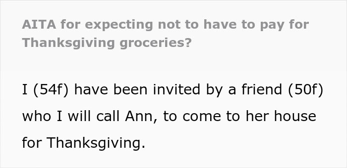 Woman Agrees To Cook Thanksgiving Dinner For Friend, Nopes Out When Asked To Cover The Groceries