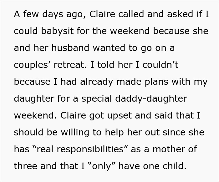 “AITA For Refusing To Babysit My Sister’s Kids After She Said I’m ‘Not A Real Parent’?”