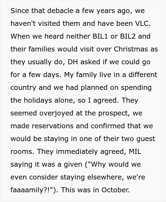 Lady Feels Devastated As MIL Kicks Her And Spouse Out Of Christmas Party In Favor Of Other Relatives