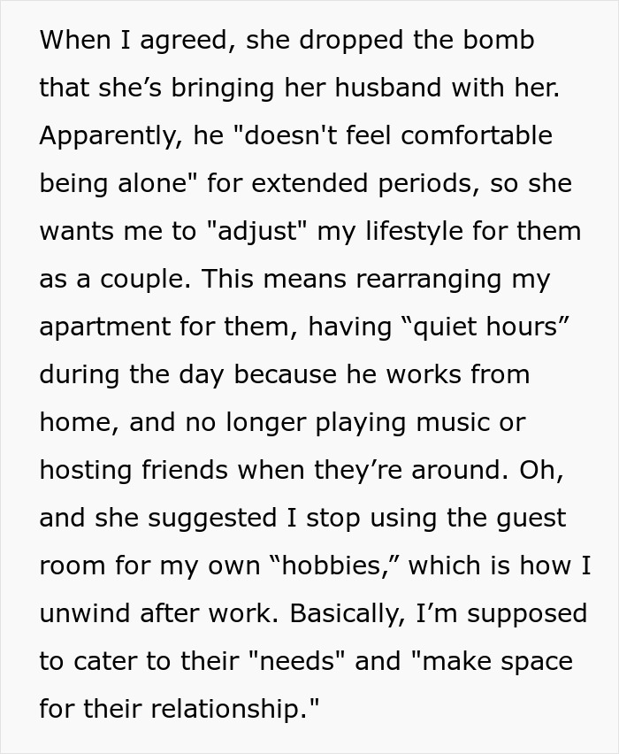 Woman Invites Herself And Husband To Sister’s Home, Expects Her To Make Major Lifestyle Changes