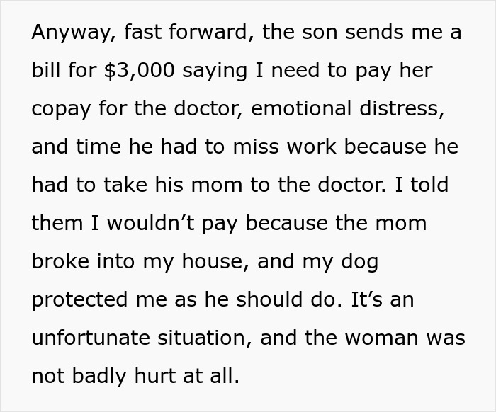 “WIBTA For Not Wanting To Pay For Someone’s Medical Bills After My Dog Bit Them?”