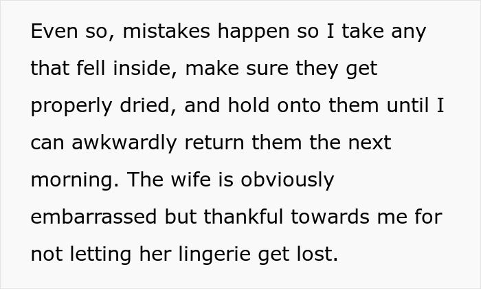 Neighbor Called “Creepy Jerk” For Returning Woman’s Lingerie That Keeps Blowing Onto His Balcony