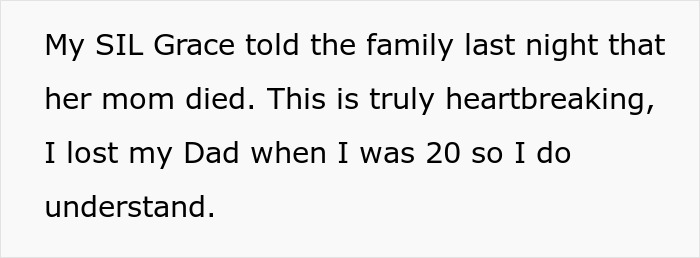 Woman Expects Her SIL To Pause Her Life As Her Mom Died, Can’t Believe She’s Going To A Concert