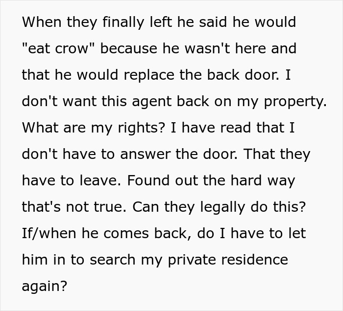 Parents Harassed Thrice By Bail Bond Bounty Hunter, Finally Have Had Enough After He Breaks In