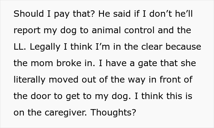 “WIBTA For Not Wanting To Pay For Someone’s Medical Bills After My Dog Bit Them?”