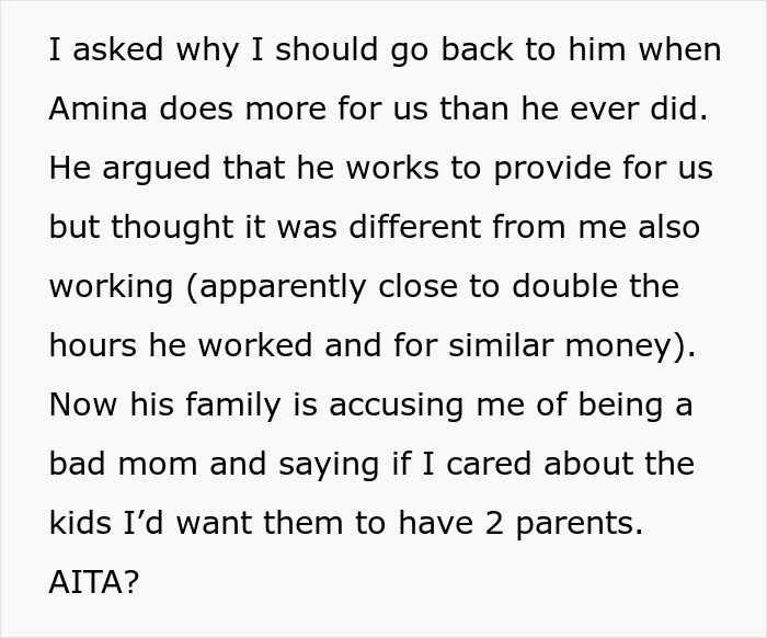 Ex Husband Begs To Reconcile, Wife Laughs It Off, Says Nanny Does More For The Kids Than He Ever Did