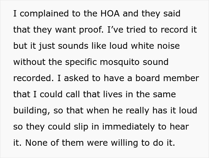 “Neighbor Installed ‘The Mosquito’ And Turns It On Intermittently [And] They Will Not Stop Doing It”