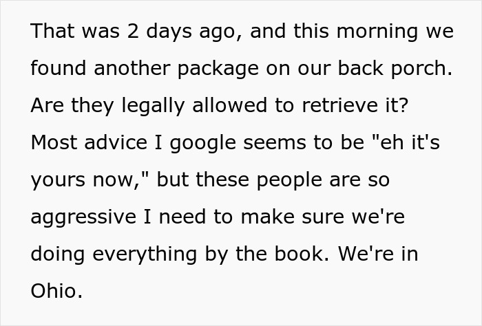 “Hostile Home Sellers Keep Sending Amazon Packages To Our Address”