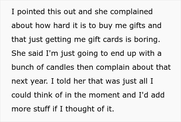 Text discussing gift-giving challenges and a humorous Christmas anti-list strategy involving fun socks and Funko Pops.