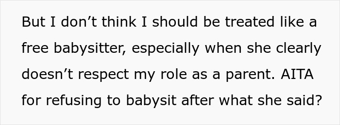 “AITA For Refusing To Babysit My Sister’s Kids After She Said I’m ‘Not A Real Parent’?”