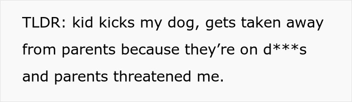 New Neighbor's Kid Thinks He Can Go Around Kicking Dogs, Sees His Parents Arrested And CPS Called