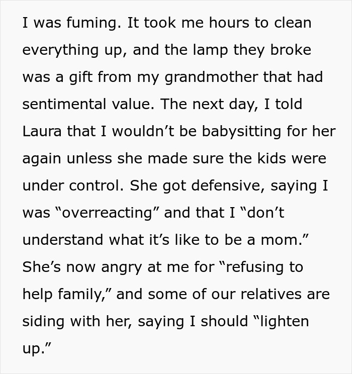 Kids Completely Wreck Aunt’s Apartment, Mom Gets Defensive When She Loses Her Free Babysitter