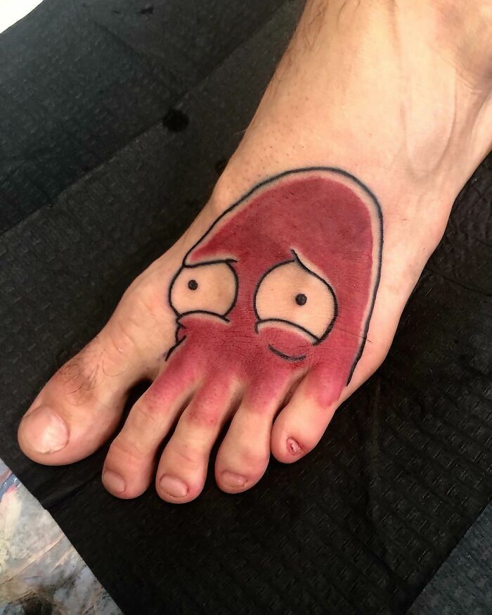 Funny Tattoo By @mrjakeintheflesh