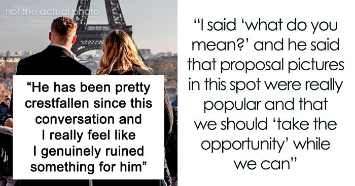 “Doesn’t Think We Are Ready”: Woman Confused After BF Wants To Fake A Proposal In Paris