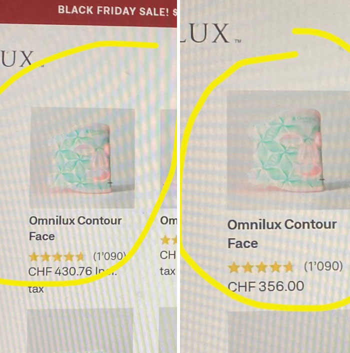 Black Friday “Deal” By Omnilux Face Mask