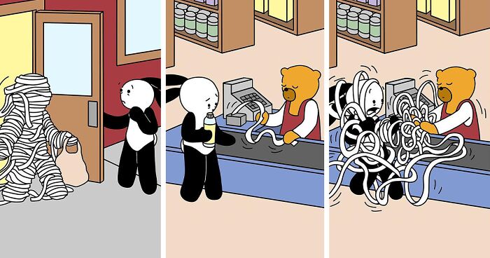 Artist Creates Cute Comics With Not-So-Cute Endings (32 New Pics)