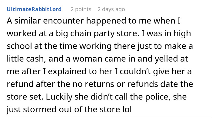 Customer Commits “Return Fraud”, Calls The Cops On Sales Agent