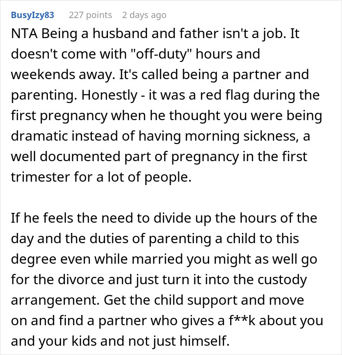 “AITA For Interrupting Husband’s ‘Free Time’ Because I’m Sick?”