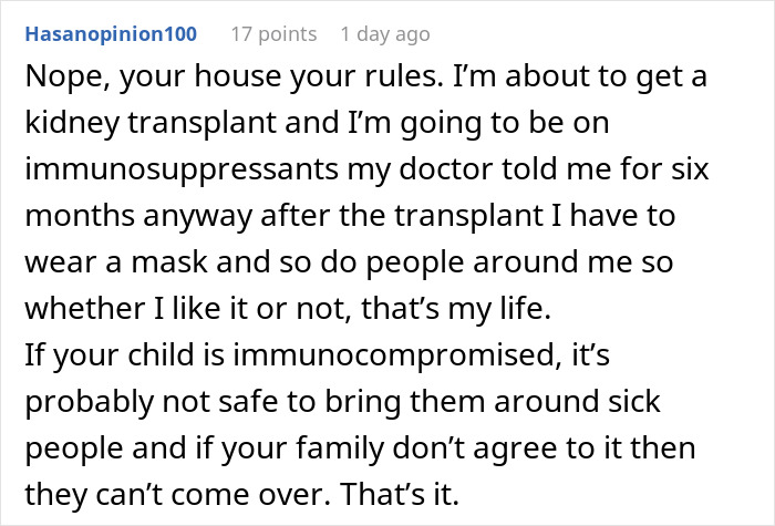 Family Refuses To Follow Simple Rule, Parent Cancels Thanksgiving: "I Was Overreacting"