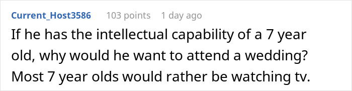 “AITA For Not Wanting My Disabled Cousin At My Wedding?”