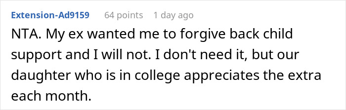 Man Never Paid Child Support, Years Later Begs Ex To Forgive $65K Debt, She Just Laughs At Him