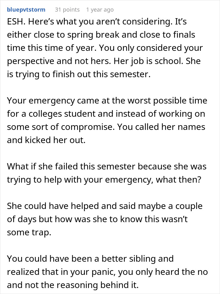 “AITA For Kicking My Sister Out After She Refused To Babysit My Son?”